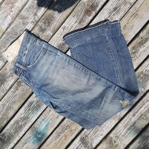 Joe's Jean's distressed dungarees